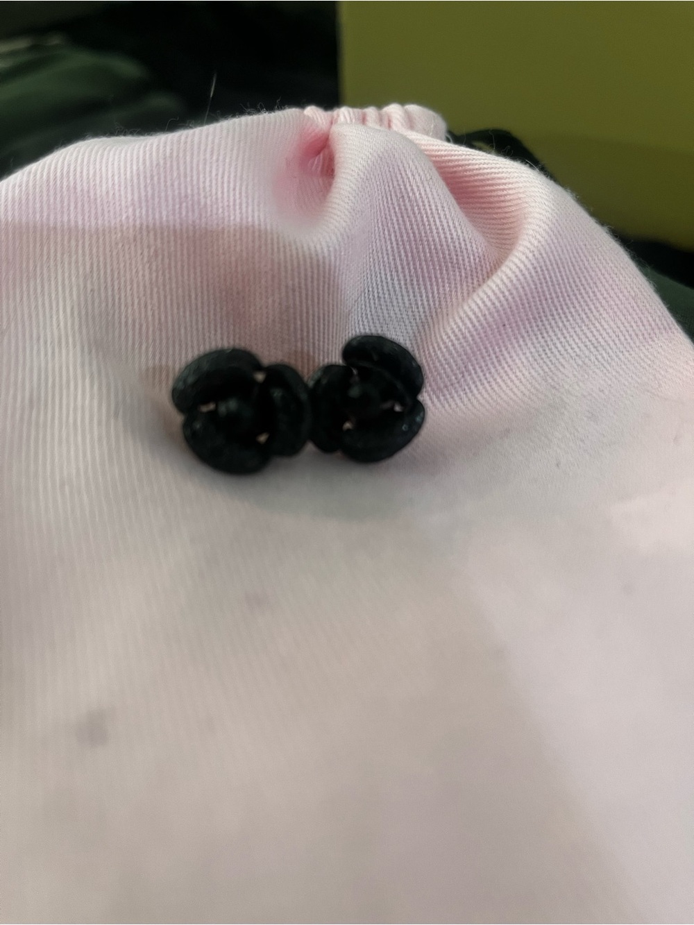 Betsy Johnson Black Floral Knot Stud Earrings - Women Accessories